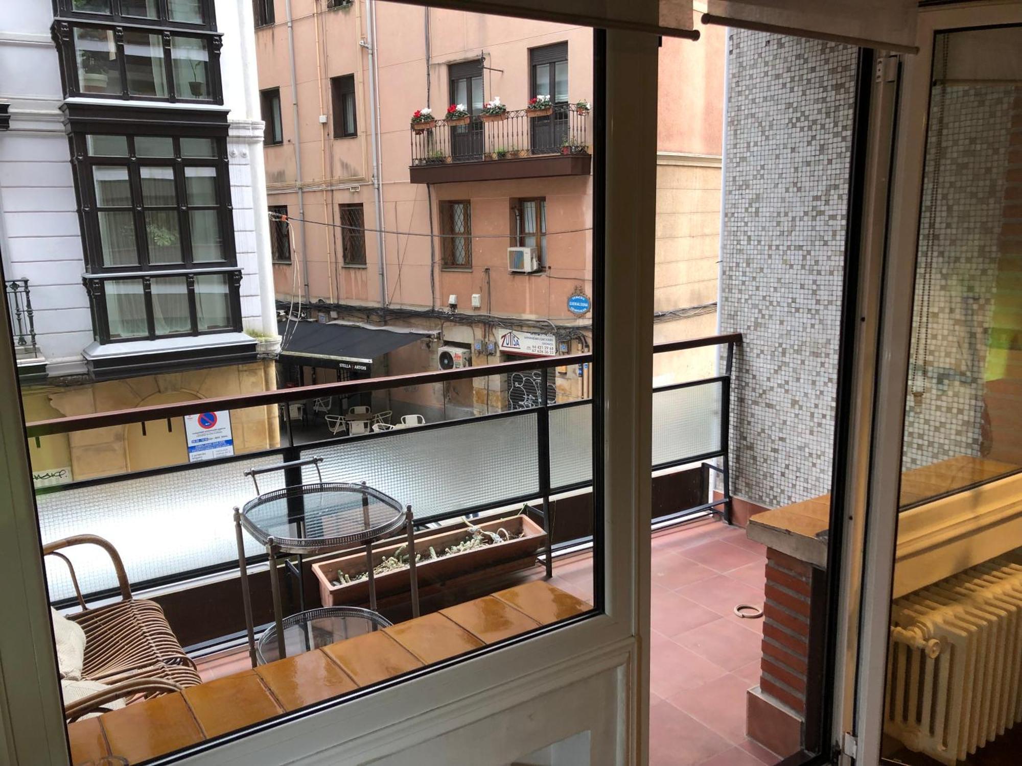 Suite En Apartamento Privado Terraza Centro Bilbao Esterno foto